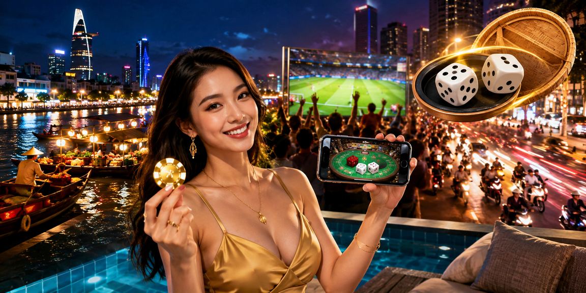 Người chơi tại TP.HCM tham gia trò chơi tài xỉu VIP với giao diện dice trực tiếp trên màn hình